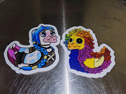 A lol Jinx | A lol inspired | die cut stickers, hand drawn