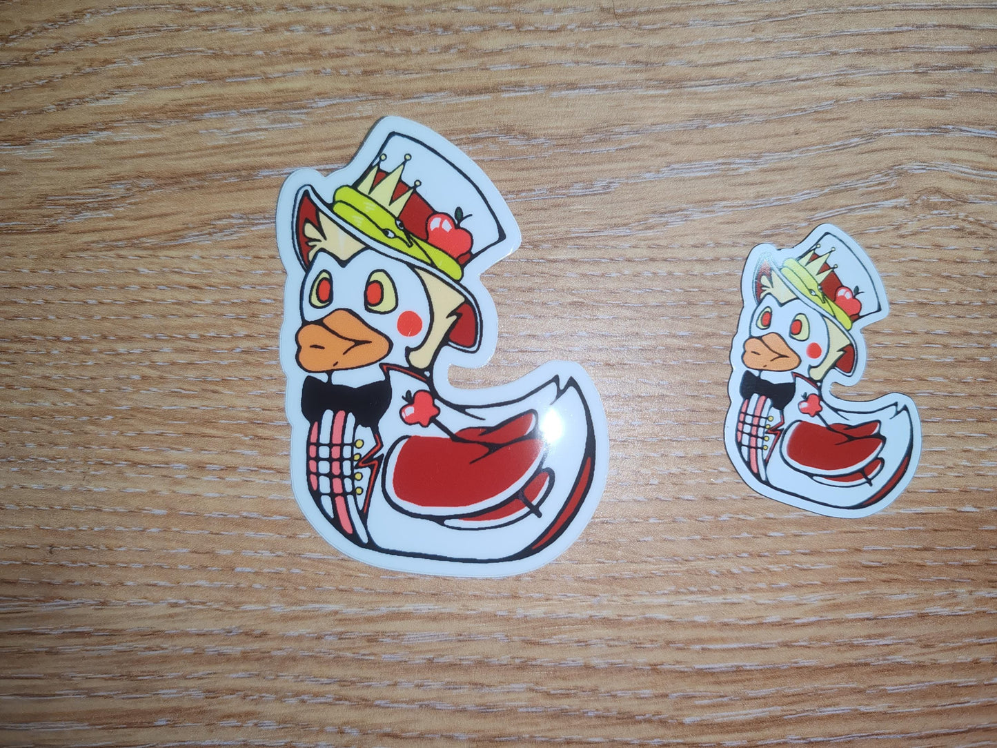 HH Lucifer Duck Sticker | Hazbin Hotel Inspired | die cut stickers, hand drawn,
