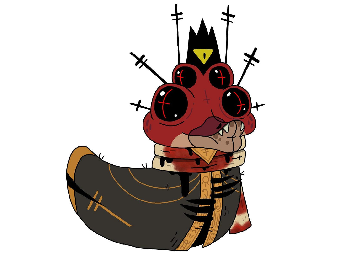 COTL Heket Lamb | Duck Sticker | Gamer Inspired | die cut stickers, hand drawn,