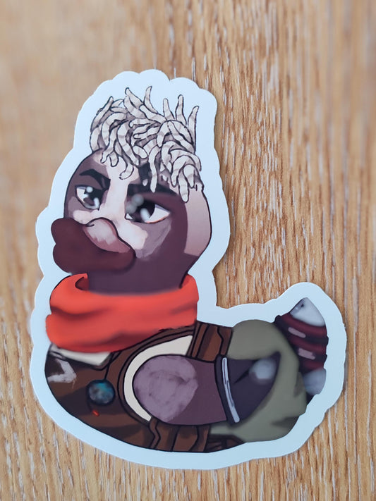 Arcane Ekko the Duck | TV | Gamer inspired | die cut stickers, hand drawn,