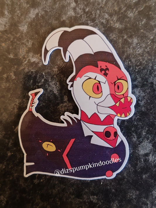 HB Blitzø Duck Sticker | Helluva Boss Inspired | die cut stickers, hand drawn,