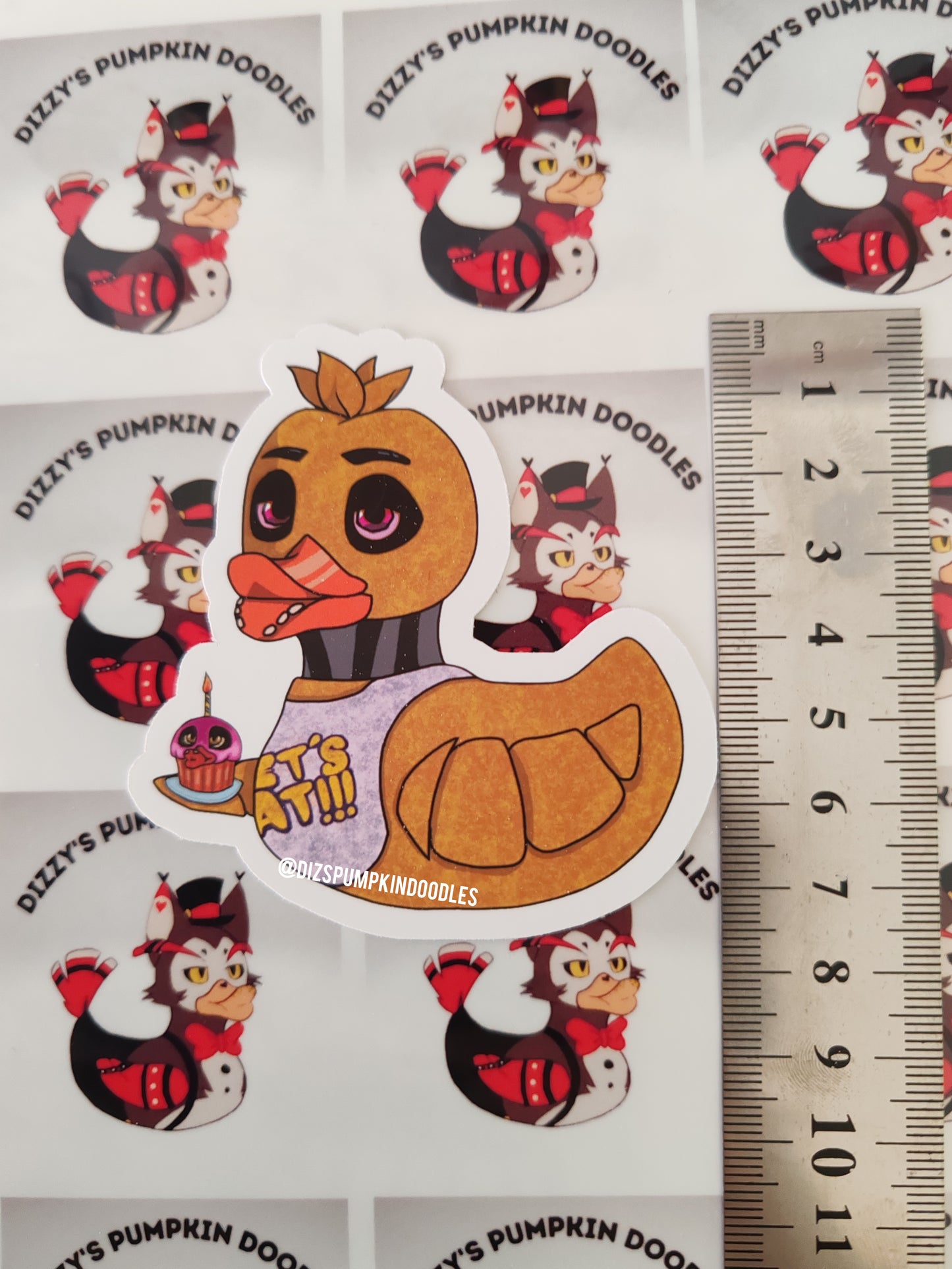 Fnaf| die cut sticker| Game | stickers, hand drawn,