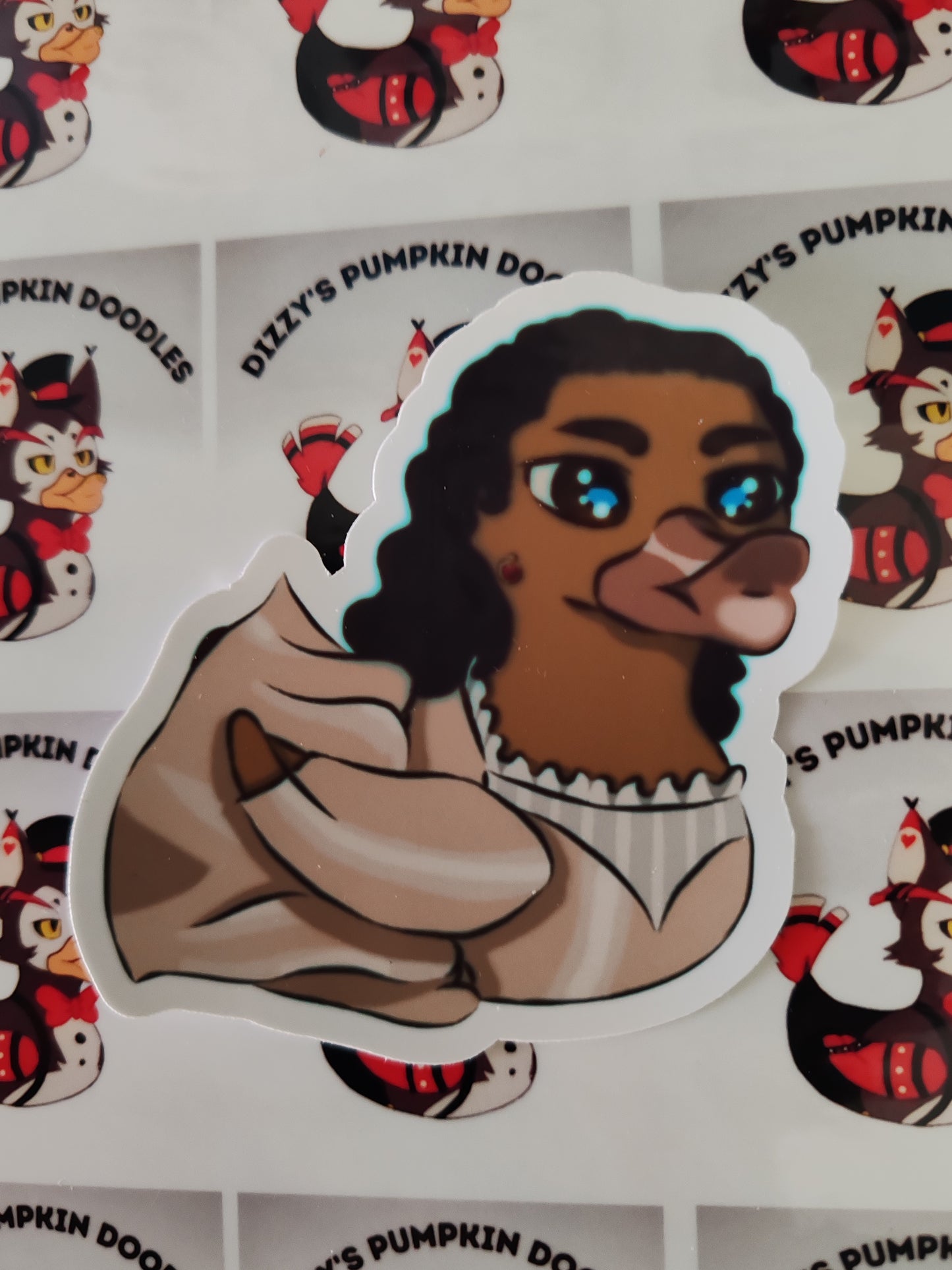 Hamilton Duck Stickers | die cut stickers, hand drawn,