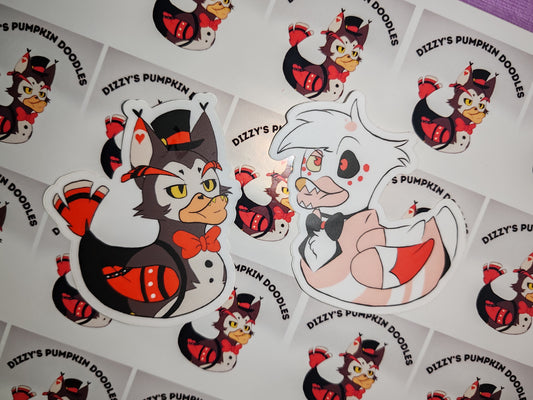 Haz Duck Stickers | die cut stickers, hand drawn,