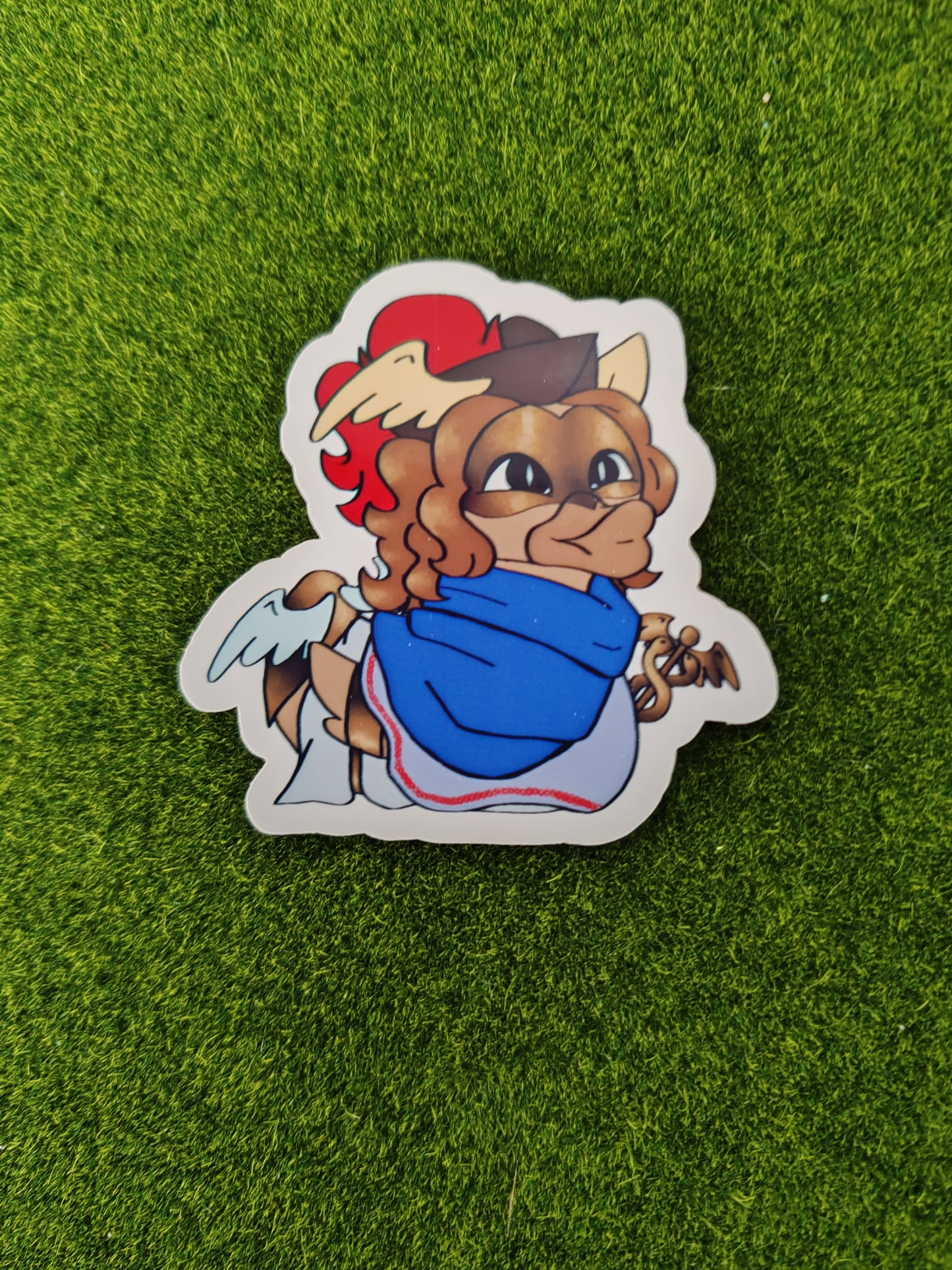 Greek Mythology Duck Sticker| die cut stickers, hand drawn,