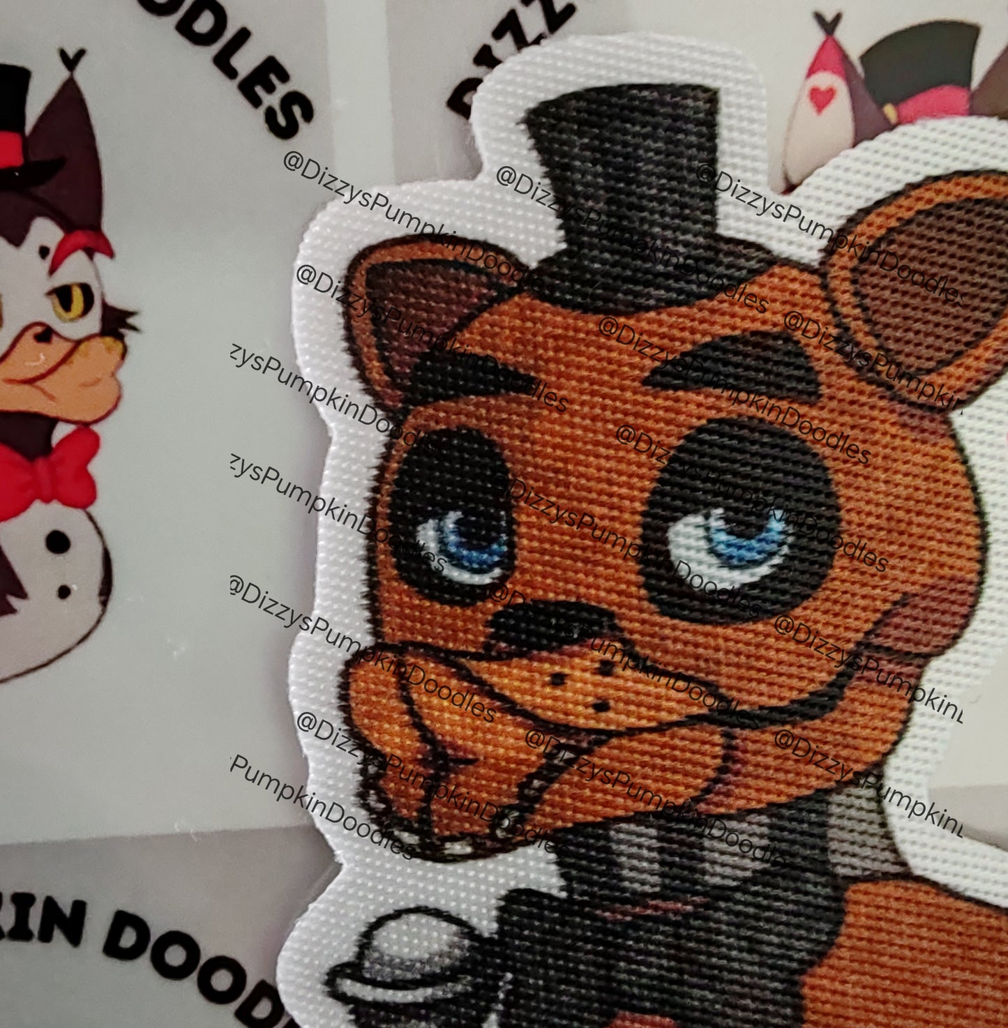 Fnaf Freddy | fabric sticker LIMITED EDITION | Game | stickers, hand drawn,