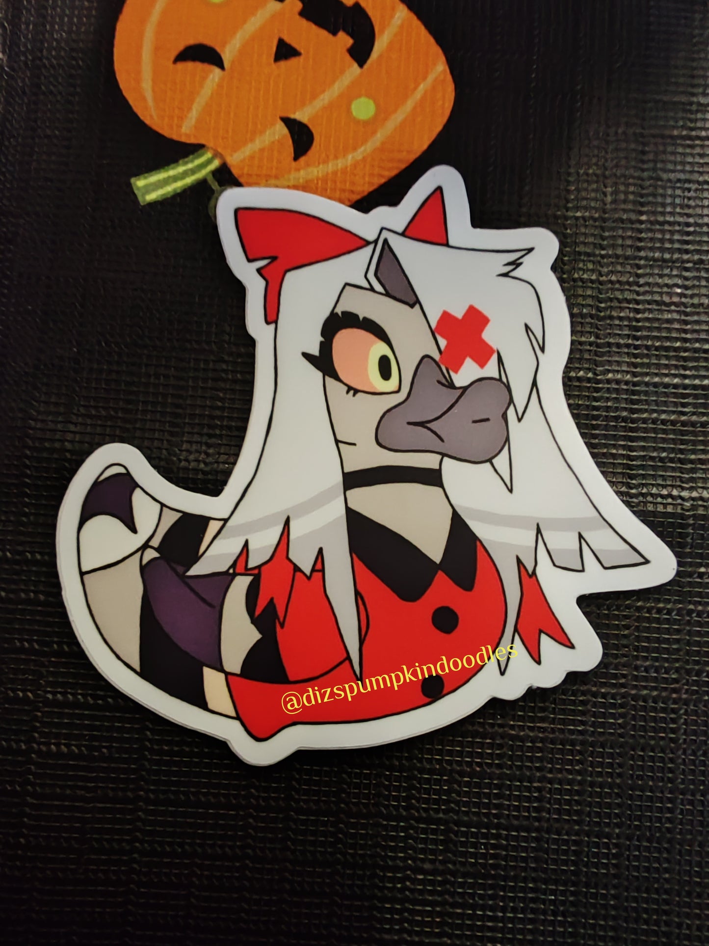HH Vaggie Duck Sticker | Hazbin Inspired | die cut stickers, hand drawn,