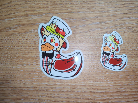 HH Lucifer Duck Sticker | Hazbin Hotel Inspired | die cut stickers, hand drawn,
