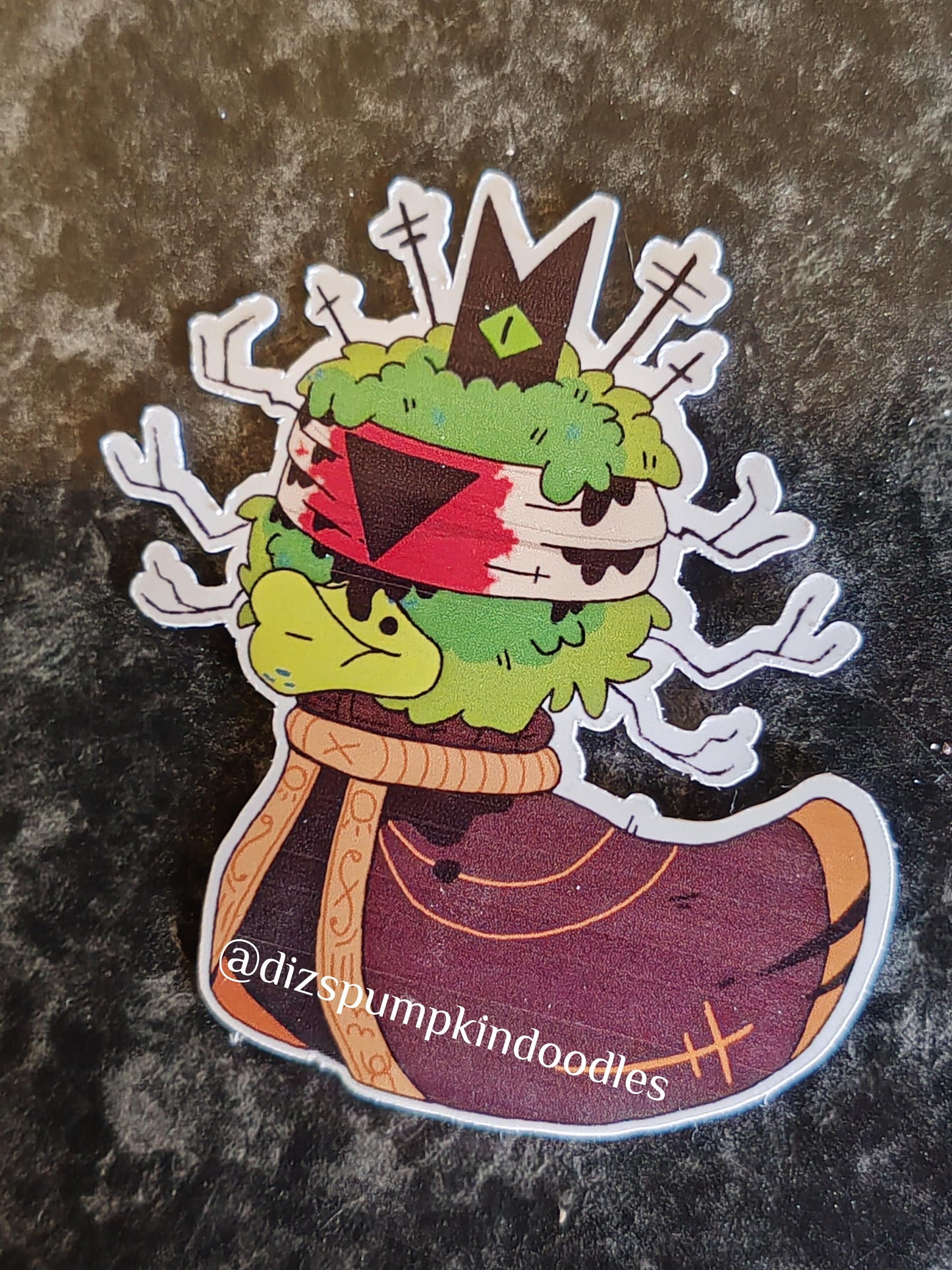 Cotl Leshy Duck Sticker | Cult of the Lamb Inspired | die cut stickers, hand drawn,
