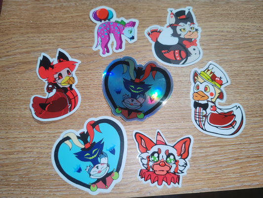 HH Lucifer Duck Sticker | Hazbin Hotel Inspired | die cut stickers, hand drawn,