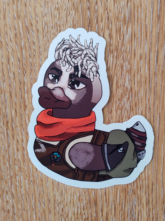 Arcane Ekko the Duck | TV | Gamer inspired | die cut stickers, hand drawn,