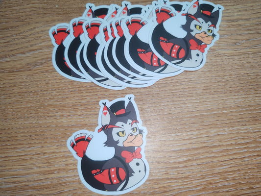 HH Husk Duck Sticker | Hazbin Inspired | glossy die cut stickers, hand drawn,