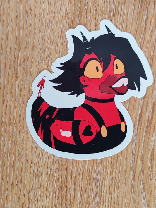 HB Millie Duck Sticker | Helluva Boss Inspired | die cut stickers, hand drawn,