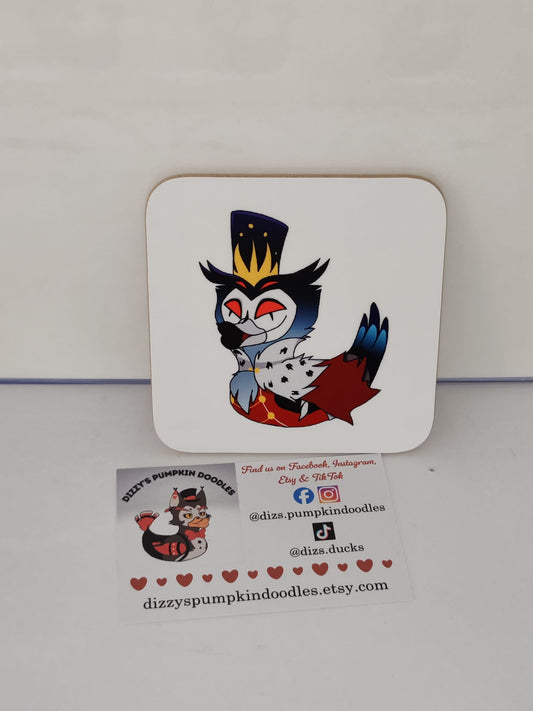 Helluva Stolas the Duck | TV | coaster, hand drawn,