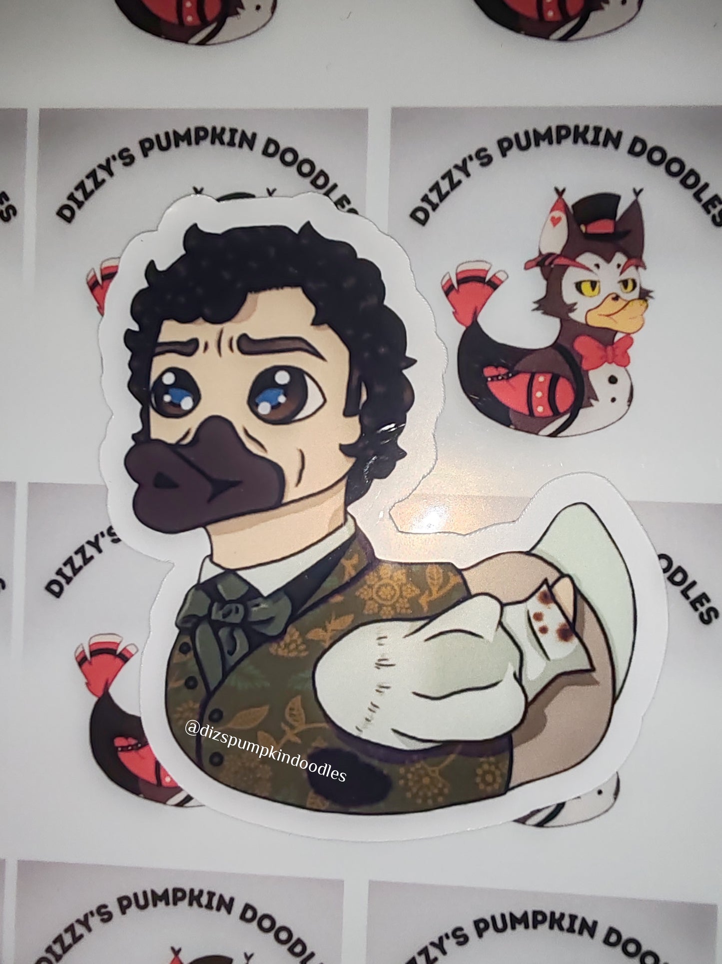 Ghost Ducks Sticker | Ghosts Inspired | die cut stickers, hand drawn,