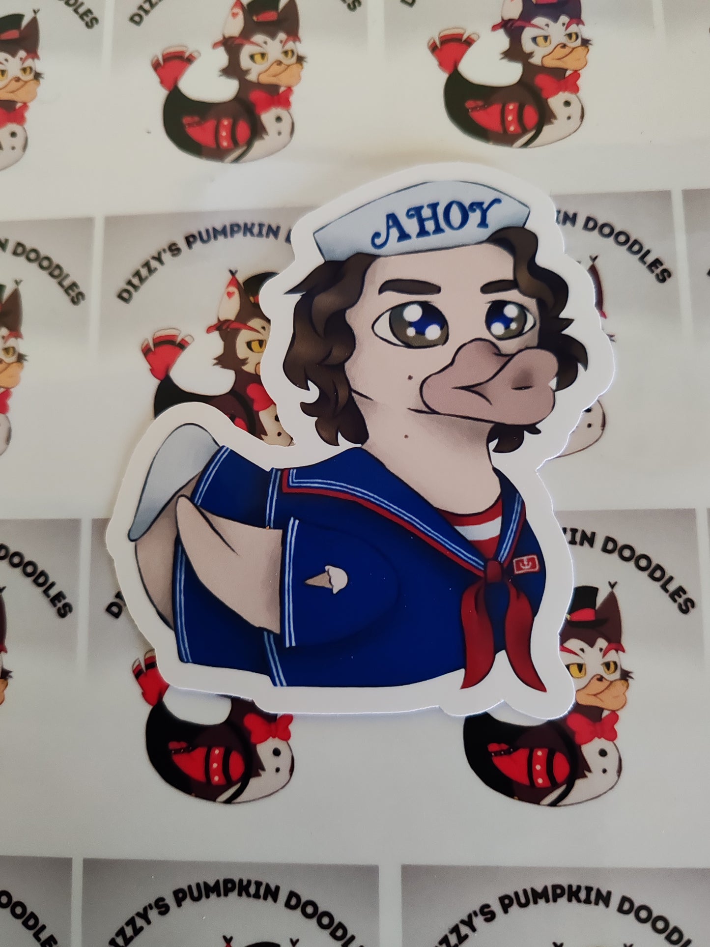 ST Duck Stickers| things that are stranger | die cut stickers, hand drawn,
