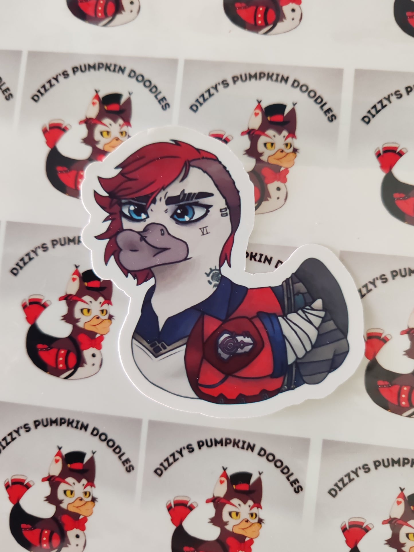 Arcane Vi | A lol inspired | die cut stickers, hand drawn