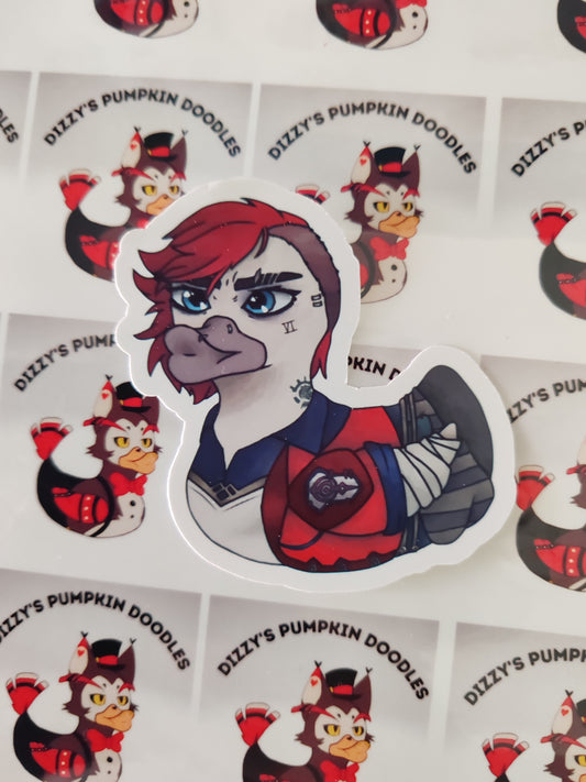 Arcane Vi | A lol inspired | die cut stickers, hand drawn