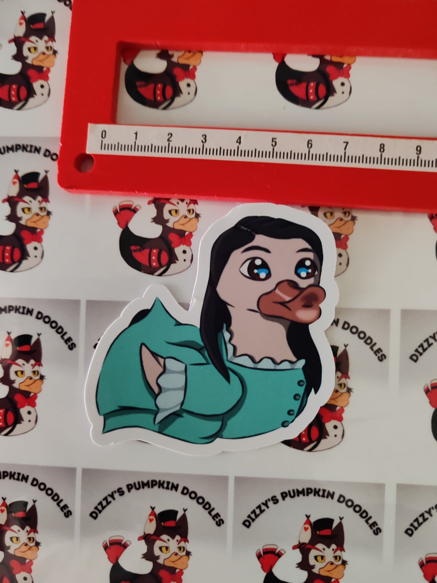 Hamilton Duck Stickers | die cut stickers, hand drawn,