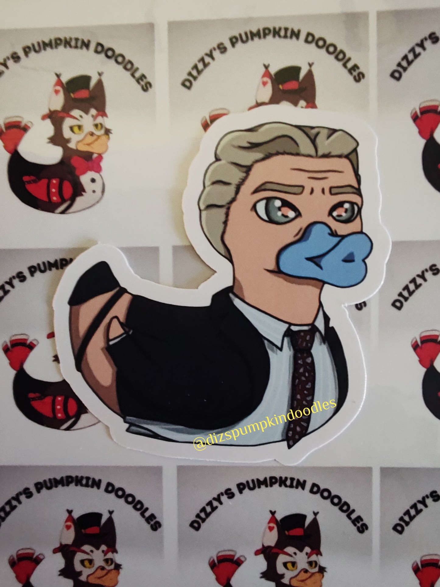 Ghost Ducks Sticker | Ghosts Inspired | die cut stickers, hand drawn,