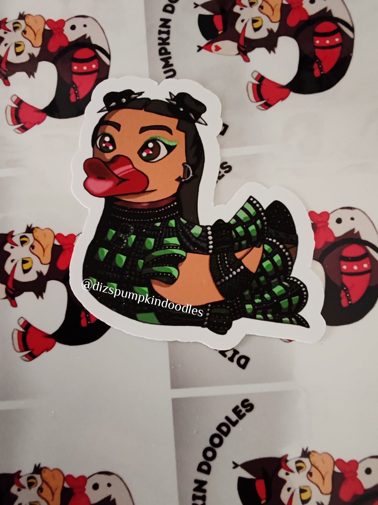 Six Characters Duck Stickers | Six the musical Inspired | die cut stickers, hand drawn,