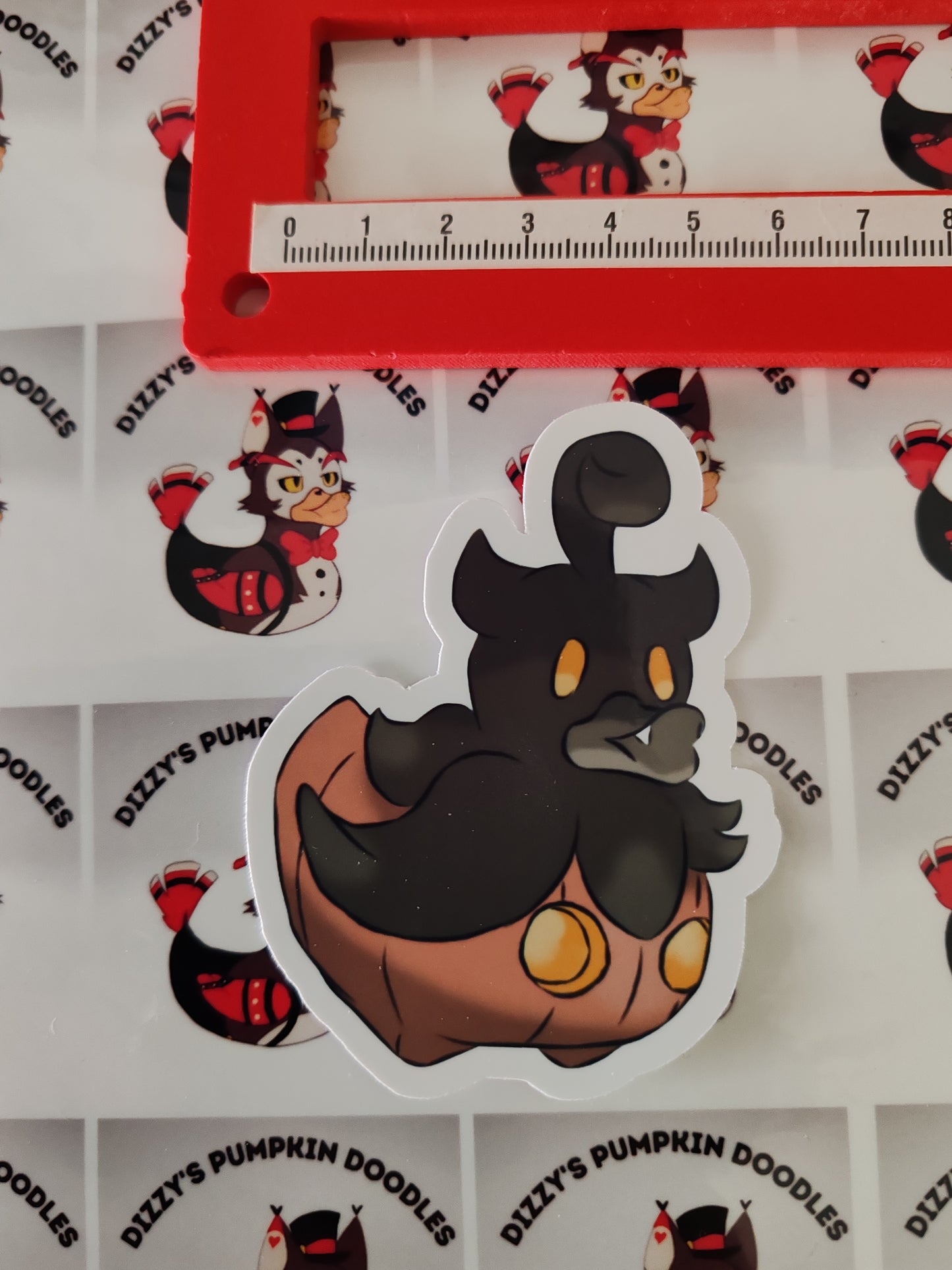 P Pumpkaboo Duck sticker | game inspired | die cut stickers, hand drawn,