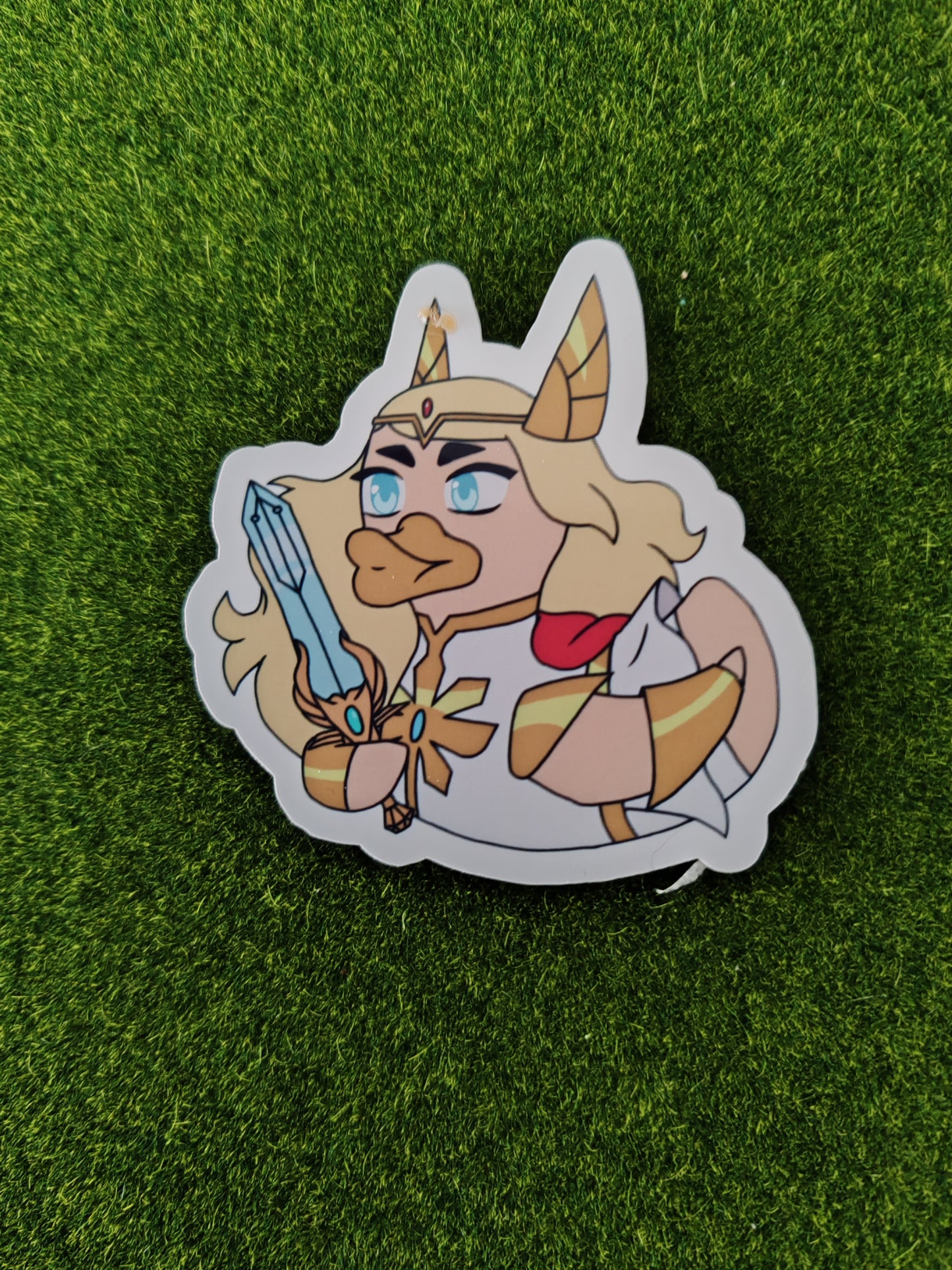 Adora Duck sticker | TV inspired | die cut stickers, hand drawn,