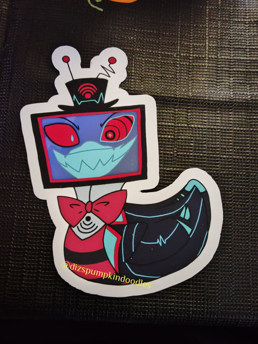 HH Vox Duck Sticker | Hazbin Inspired | die cut stickers, hand drawn,