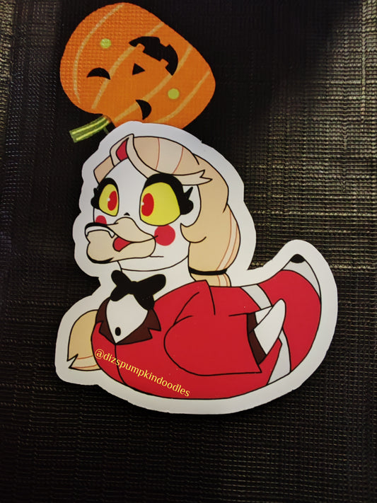 HH Charlie Duck Sticker | Hazbin Inspired | die cut stickers, hand drawn,