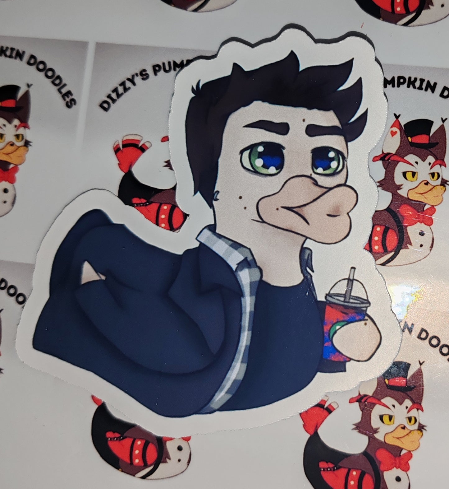 Heathers Duck Stickers | Musical Inspired | die cut stickers, hand drawn,