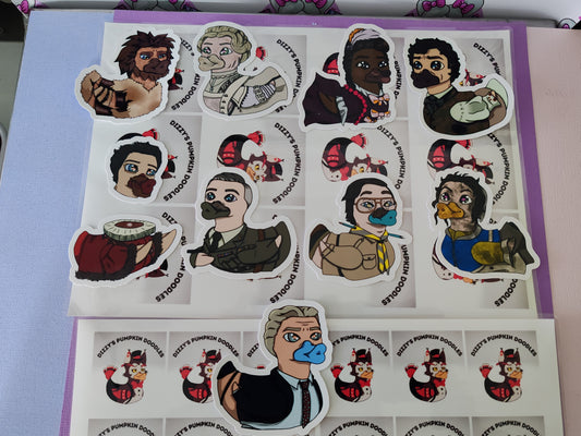 Ghost Ducks Sticker | Ghosts Inspired | die cut stickers, hand drawn,