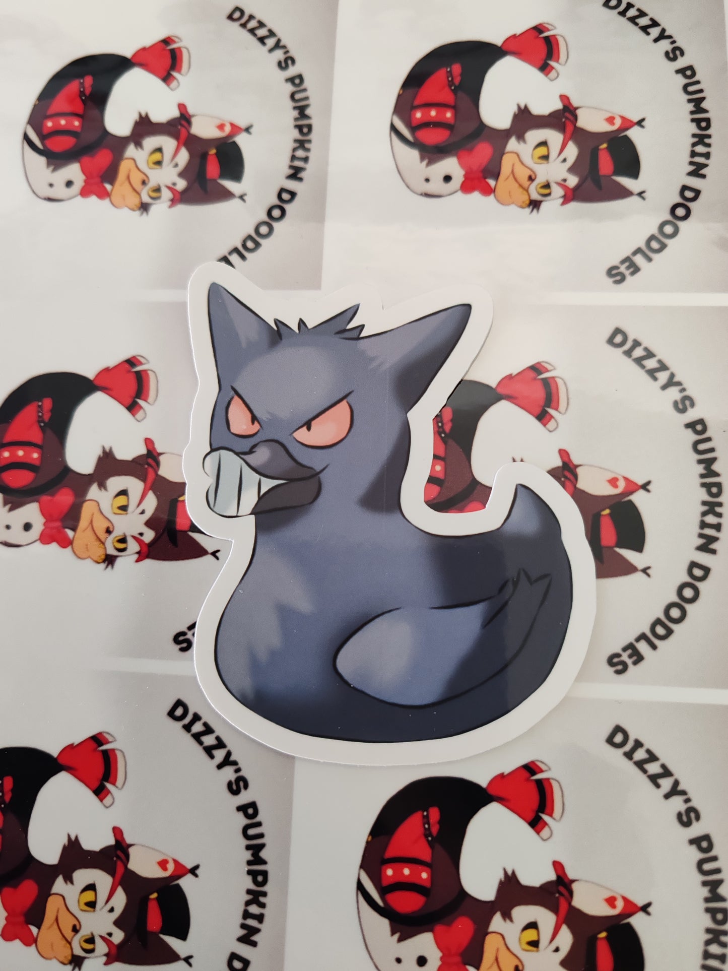 P Haunter and Gengar Duck sticker | game inspired | die cut stickers, hand drawn,