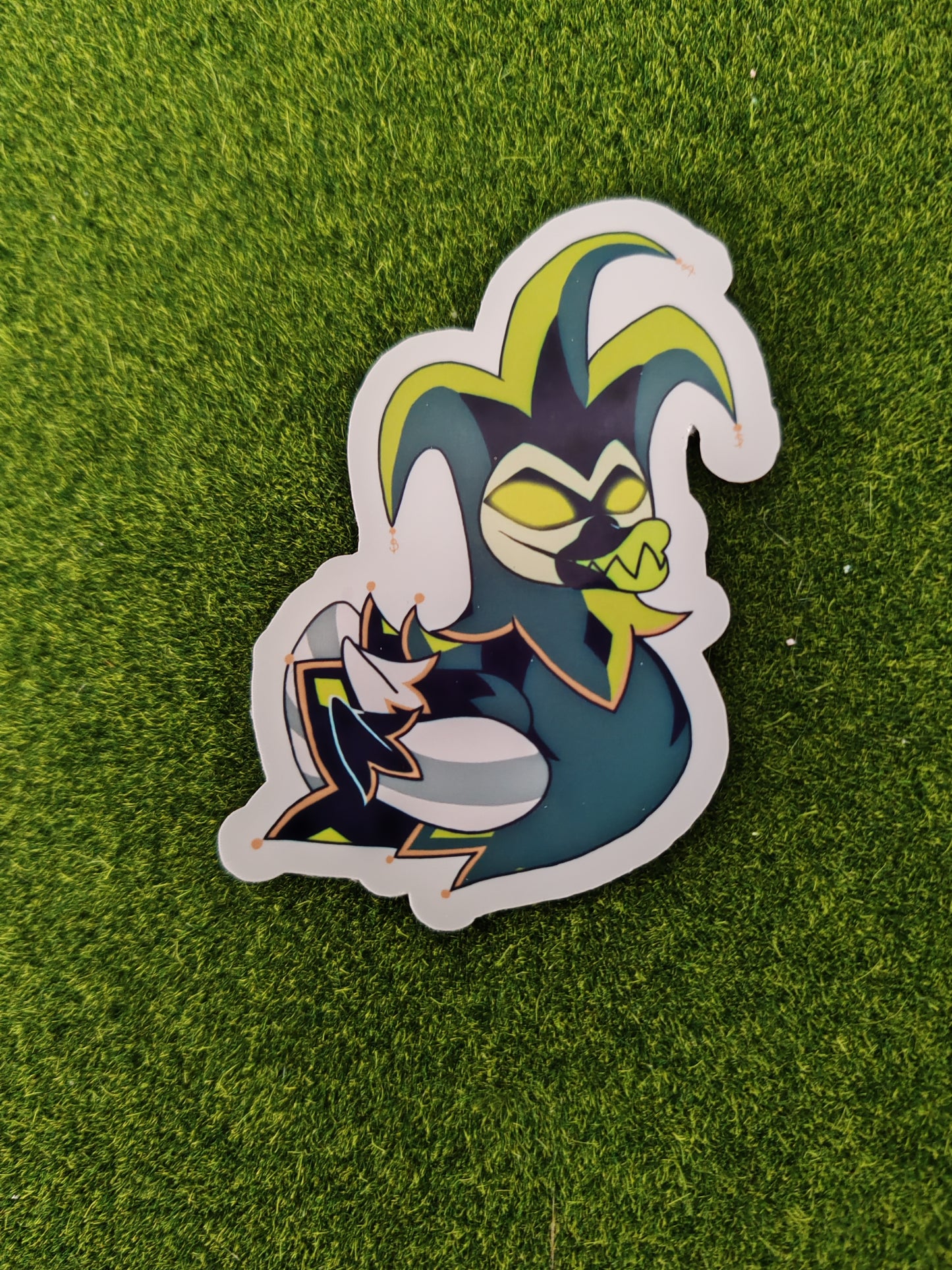 HB Mammon Duck Sticker | Helluva Boss Inspired | die cut stickers, hand drawn,