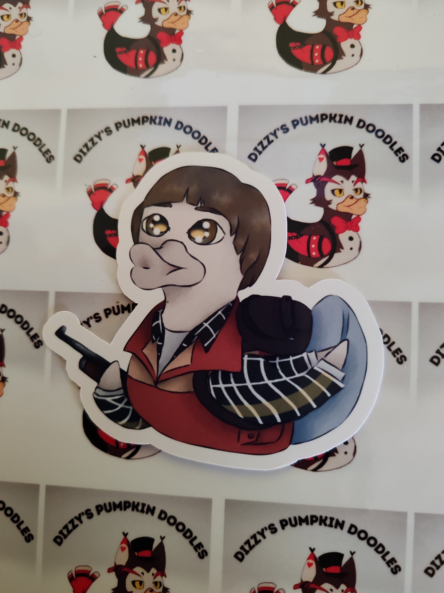 ST Duck Stickers| things that are stranger | die cut stickers, hand drawn,