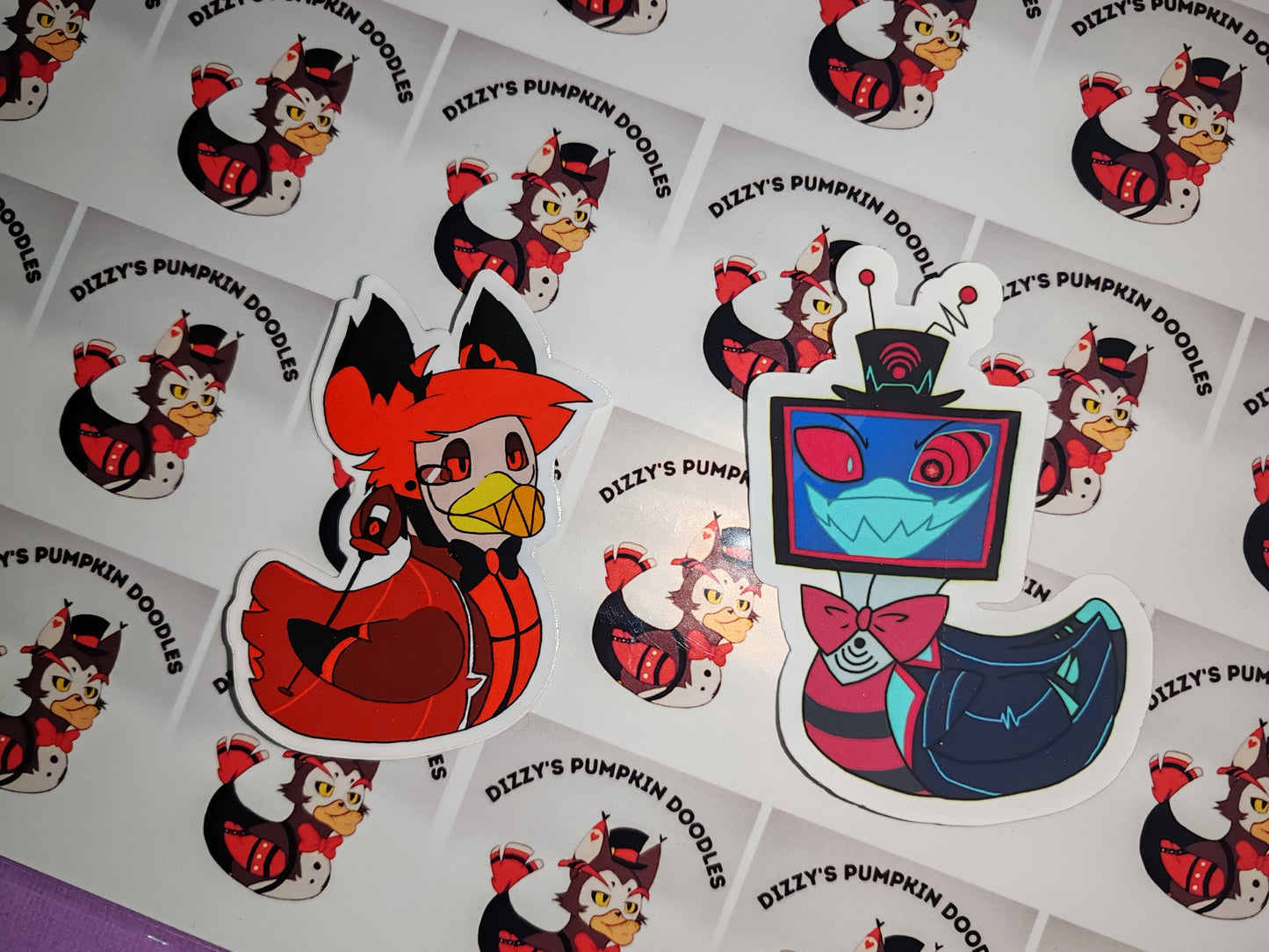 Haz Duck Stickers | die cut stickers, hand drawn,