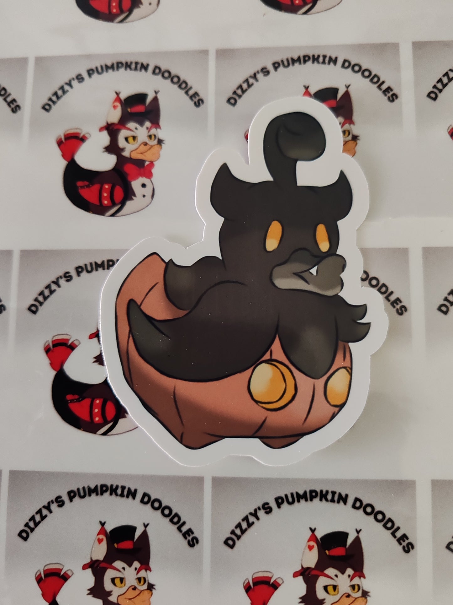P Pumpkaboo Duck sticker | game inspired | die cut stickers, hand drawn,