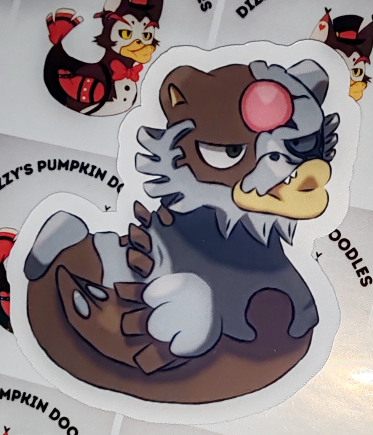 P Bloodmoon Ursaluna Duck sticker | game inspired | die cut stickers, hand drawn,
