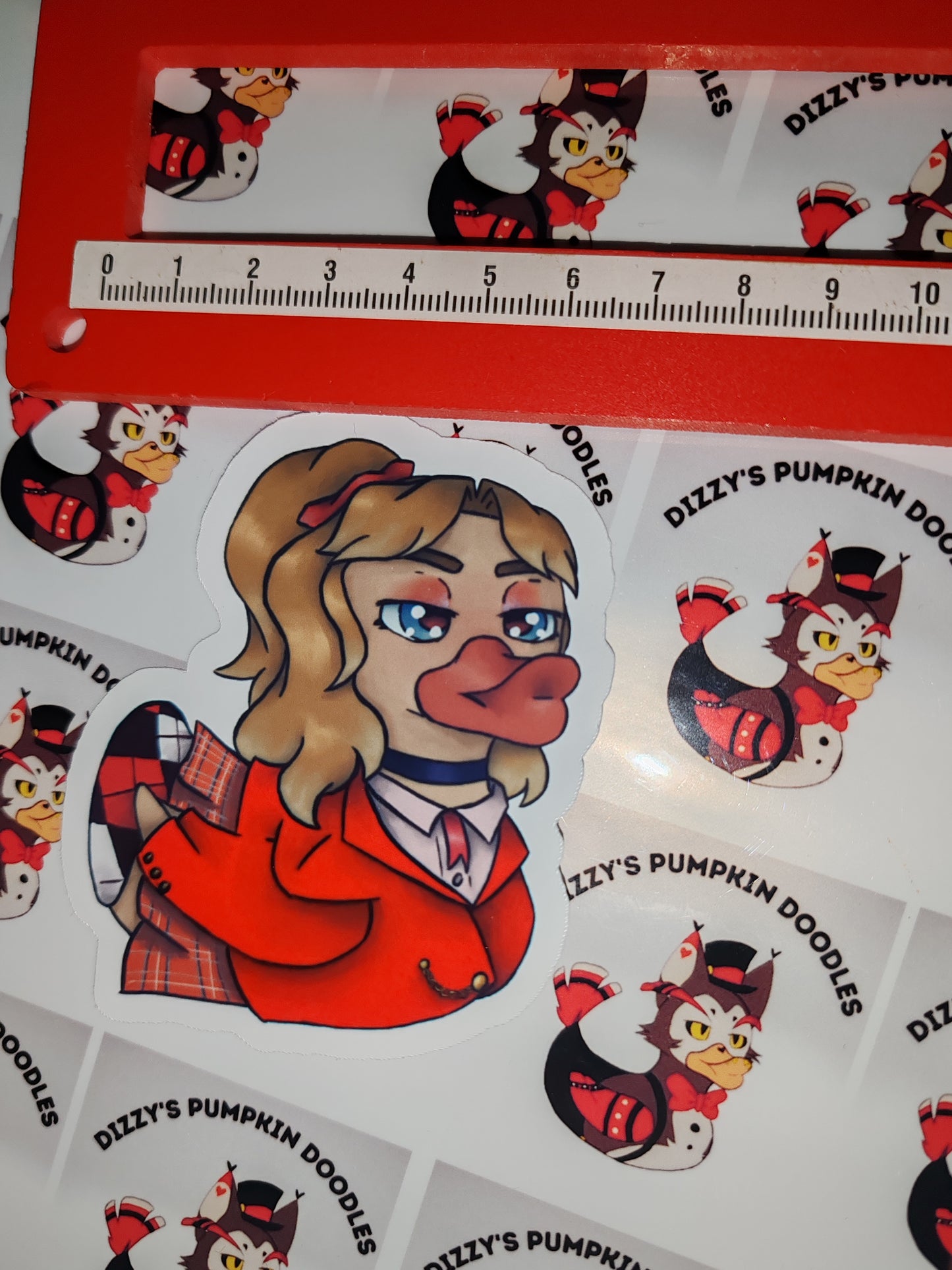 Heathers Duck Stickers | Musical Inspired | die cut stickers, hand drawn,