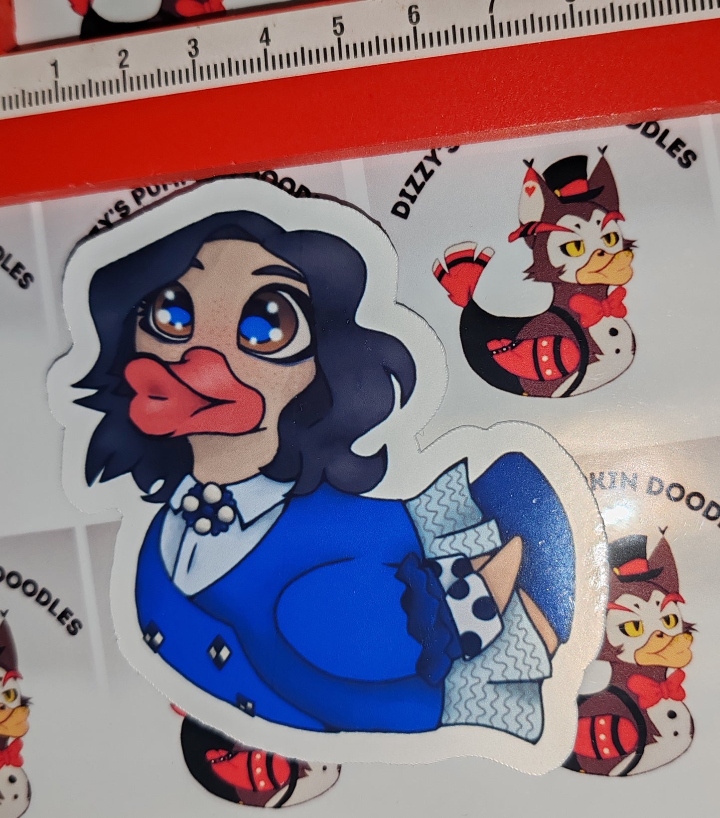 Heathers Duck Stickers | Musical Inspired | die cut stickers, hand drawn,