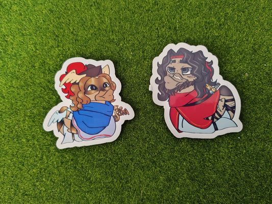 Greek Mythology Duck Sticker| die cut stickers, hand drawn,