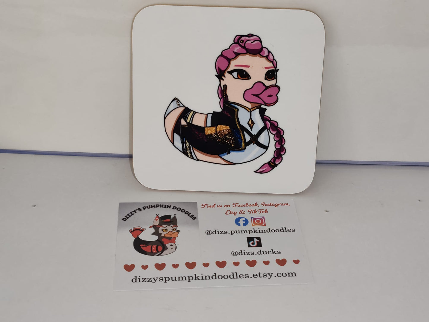 Kpop Rumi the Duck | TV | coaster, hand drawn,