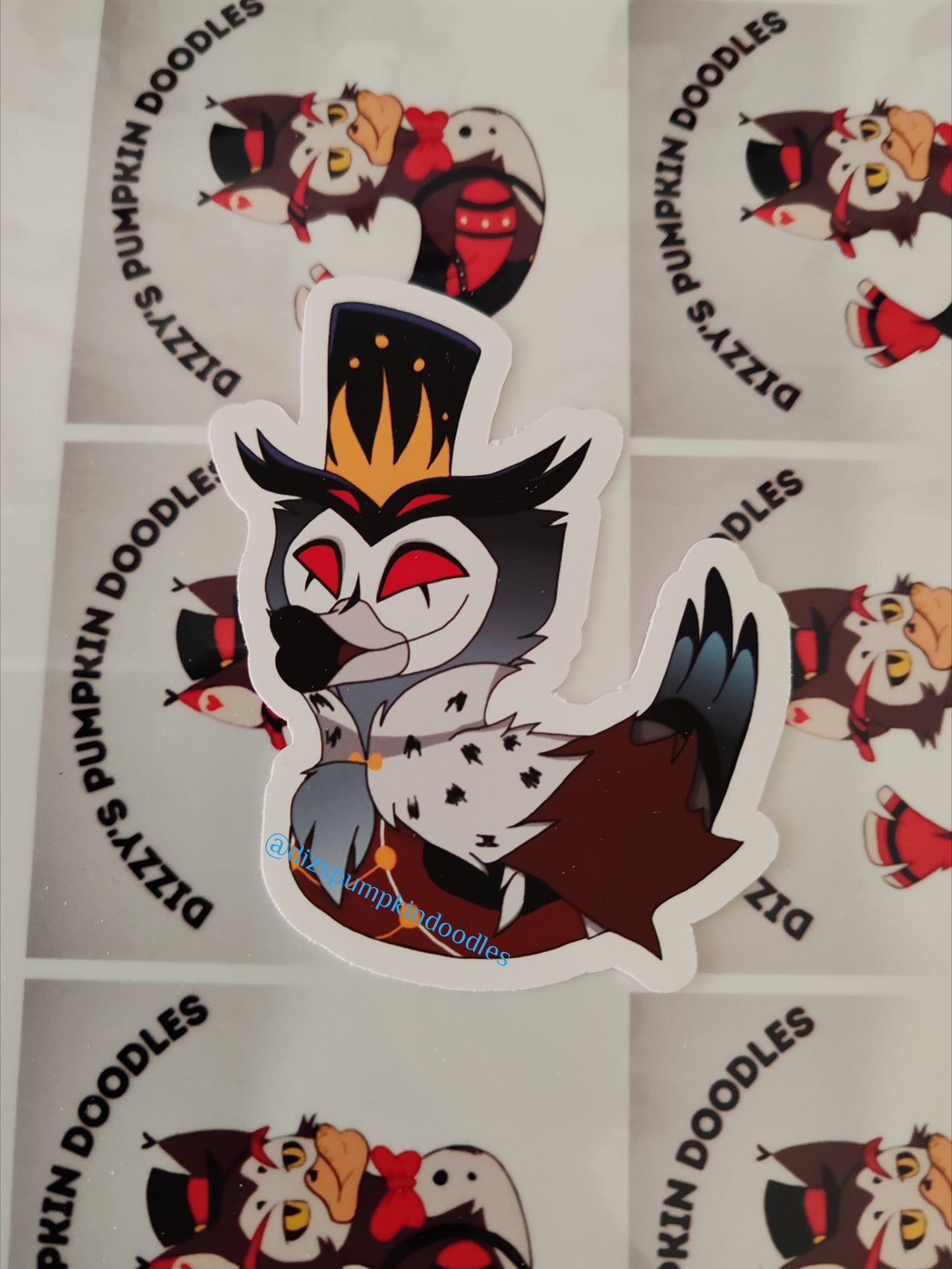 HB Stolas Duck Sticker | Helluva Boss Inspired | die cut stickers, hand drawn,