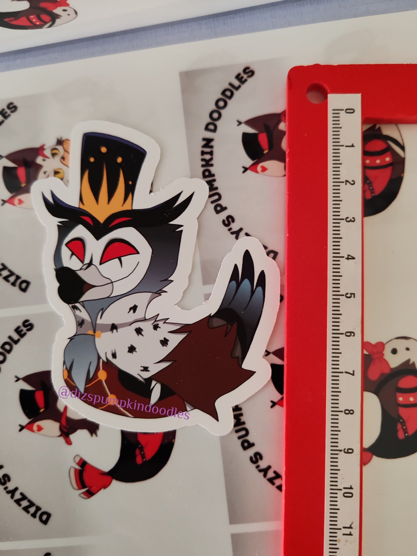 HB Stolas Duck Sticker | Helluva Boss Inspired | die cut stickers, hand drawn,